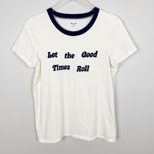 MADEWELL Let The Good Times Roll Ringer Tee M